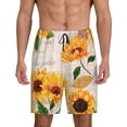thumbnail image 1 of Fotbe Sunflower 5 Pantalones Cortos de Pijama para Hombre, Ropa de Dormir, Pantalones de Pijama Cortos para Hombre-Small, 1 of 6
