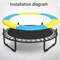 thumbnail image 3 of Jinsinto Trampoline Cover Spring Foam Cushion Replacement Accessory Trampoline Jumping Mat to Protect Trampoline from Weather and Debris, 1.4m, 3 of 5