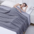 thumbnail image 4 of Evenhug Queen Size Cooling Blanket, Reversible Summer Blankets for Hot Sleepers, Gray, 57"*79", 4 of 5