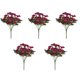 thumbnail image 1 of Yuarrent 5 piezas de flores artificiales cabezas de plantas falsas flores de seda de crisantemo hogar Hotel Oficina jardín accesorios de fotografía Decoración Rosa roja Yuarrent HA084594-05, 1 of 6