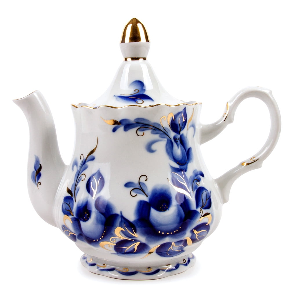 Table Decor Tea Brewer Tatiana Porcelain Brewing Teapot 27.1 fl oz Kitchen Teapot