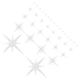 thumbnail image 1 of Acrylic Wall Sticker with Selfadhesive Design for Easy Decoration Silver Star Shape 1 Set, 1 of 5