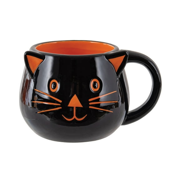Tabletop Cat Mug. Ceramic Halloween Beverage Xmug77102