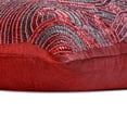 thumbnail image 2 of The HomeCentric Housse de Coussin, Housse de Coussins Rouges, Housse de Coussins à Paillettes et Perles, Lot de 2, Housse de Coussins Décoratifs 18x18 Pouces (45x45 cm), Taie d'Oreiller Carrée en Soie, Housses de Coussin, Abstrait - Amour Rouge, 2 of 4
