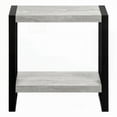 thumbnail image 5 of Grey Laminate and Black Metal End Table - 2-Tier, Perfect for Living Room and Bedroom, 5 of 13
