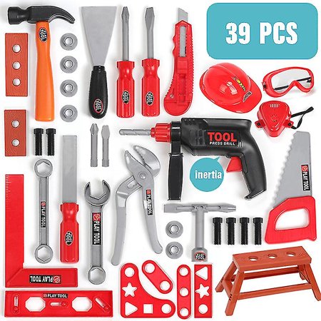 Kids Toolbox Kit Educational Toys Simulation Repair Tools Toys Drill ...
