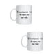 thumbnail image 1 of Duo de Taza de cerámica 443 ml diseño divertido Enseñame tu lo que yo no veo regalo original, 1 of 6