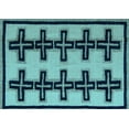 thumbnail image 1 of Ahgly Company Indoor Rectangle Abstract Light Blue Modern Area Rugs, 4' x 6', 1 of 4