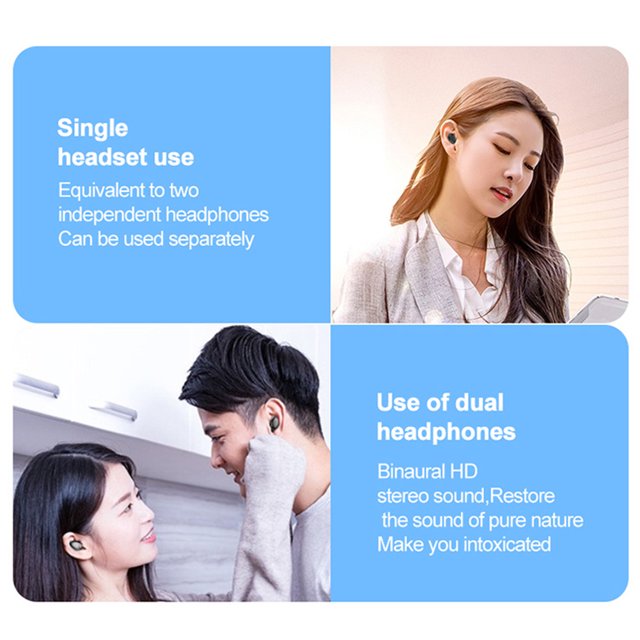 Audífonos L21pro TWS inalámbricos compatibles con Bluetooth impermeables con micrófono (rosa)