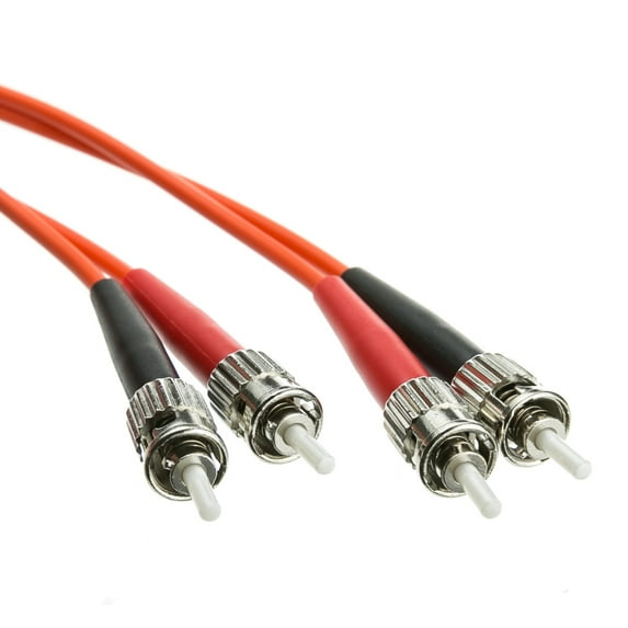 eDragon ED702656 Fiber Optic Cable, ST / ST, Multimode, Duplex, 62.5/125, 1 meter (3.3 foot), 5 Pack
