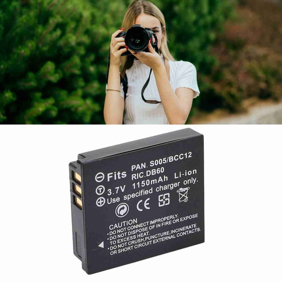 Camera Battery, S005 Battery Fire Resistant Rechargeable Long Lasting 1150mAh Battery Capacity for DMW-BCC12 DE-A12 DMC-FX8