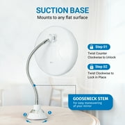 My Flexible Mirror 10x Magnification 7” Make Up Round Vanity Flexible Mirror for Home, Bathroom use with Super Strong Suction Cups As Seen On TV