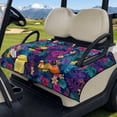 thumbnail image 3 of Whosucclay Colorful Floral Pattern Design Golf Cart Seat Cover Golf Cart Seat Covers, With Pockets 4 Pockets Club Car Seat Covers for Yamaha EZGO, 3 of 9