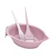 thumbnail image 4 of Kit profesional de tinte para el cabello con cepillo y brocha para mezclar y teñir el cabello, tinte de silicona Rosa, 4 of 9