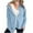 Light Blue(1), variant on Diufon Jackets fro Women Full Zip Up Long Sleeve Oversized Sweatshirts Casual Loose Coats with Pockets