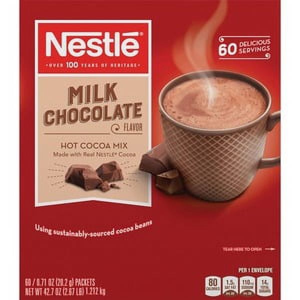 Nestle Milk Chocolate Hot Cocoa 60 single serve packets - Walmart.com