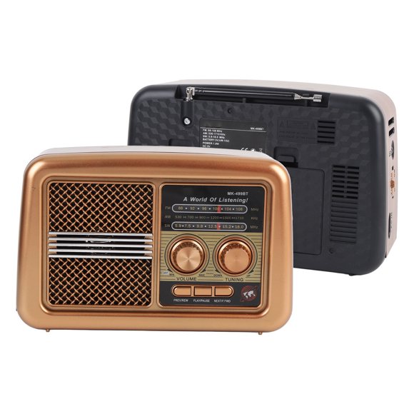 Full Band Radio, Portable Vintage Decor Radio, Retro Speaker, AM SW Old Fashion Classic Style, Adjustable Antenna