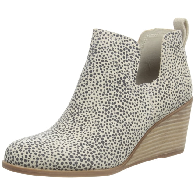 Botines TOMS Kallie Cutout Macadamia Mini Cheetah de gamuza