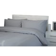 thumbnail image 1 of BedDecor 600 TC 100% Egyptian Cotton 3 Pcs Duvet Cover Stripe (Silver,King/California king), 1 of 7