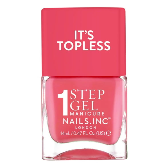 Nails Inc It'S Topless Gel Nail Polish 4-In-1 Base Coat Treatment Color & Top Coat Long Lasting Strong Chip Free Nails Glossy Salon Quality Manicure At Home Vegan Cruelty Free Shade Sofia