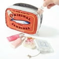 thumbnail image 1 of Fiudx Bolsa de Sardinas, Elegante Estuche para Cosméticos Bordado, Espacioso Necceser de Viaje, Elegante Estuche para Maquillaje con Estampado de Peces, Ideal para Uso Diario, Ideal Como Regalo, Mate, 1 of 5