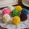 thumbnail image 4 of thinsony 10pcs Rattan Ball Bird Toy DIY Accessory Toy for Parrot Budgie Parakeet 4cm, 4 of 8