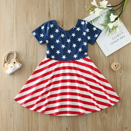 

PEASKJP Hawaiian Dresses for Girls Girls Toddler Summer Sleeve Chiffon Floral Floral Pageant Tulle Dress Mid-Length Casual Dresses for Girls Blue 4 Years