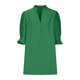 thumbnail image 4 of Puntoco Vestido De Manga Corta Con Cuello En V, Vestido De Verano De Mujer Con Cuello En V Y Manga Corta De Color Liso Verde M, 4 of 5