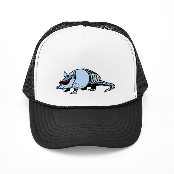 CafePress - Cool Armadillo - Adjustable Unisex Printed Trucker Hat with Mesh Back