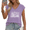 Purple-3, variant on UNISHE Women's Botanical Book Art V-Neck Tank Top–Floral Sleeveless Shirt with "Just One More Chapter" Quote