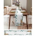 thumbnail image 2 of Simple Plant Flower Table Flag Black And White Watercolor Table Runner Hotel Party Family Kitchen Table Aesthetically rated, 2 of 5