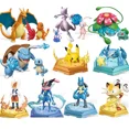 thumbnail image 2 of Keeppley Pokemon Battle Building Blocks Lucario Charizard Mewtwo Blastoise Greninja Assembly 3D Model Mini Brick Figure Toys K20248 With box, 2 of 6
