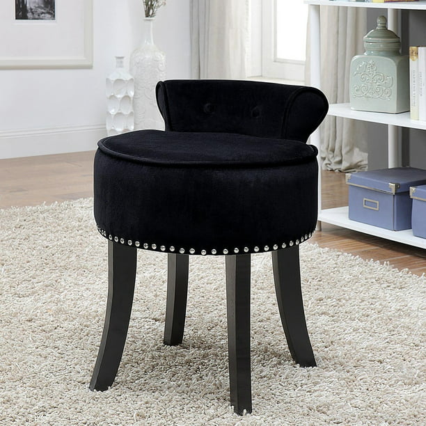 Inspired Home Elenna Velvet, Modern Vanity Chairs