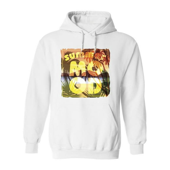 Summer Mood Slogan Hoodie Men -Image by Shutterstock, Male x-Large