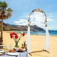 thumbnail image 6 of GARFANS 5.9x2.6FT Wedding Arch Backdrop Garden Flower Garland Display Stand Frame Background Gold, 6 of 7