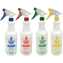EZPRO USA  16oz Empty Plastic Spray Bottle for Cleaning Solutions Measurements 4 Pack
