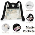 thumbnail image 4 of Elegant Blue Gold Damask Pattern Small Backpack Cute Mini Backpacks For Woman Lightweight Daypacks, 4 of 8