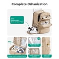 thumbnail image 3 of Mochila de viaje BAGSMART 35 L para mujer de 17.3 pulgadas con bolsa para zapatos, 3 of 7