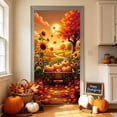 thumbnail image 4 of Fall Thanksgiving Halloween Door Curtain, 70.9 x 35.4 inches Polyester Door Cover for Party Garden Wall Decor Festive Backdrop, 4 of 6