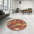 thumbnail image 4 of Ahgly Company Machine Washable Indoor Rectangle Transitional Bronze Brown Area Rugs, 5' x 8', 4 of 7