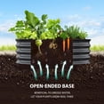 thumbnail image 3 of Kojooin Galvanized Raised Garden Bed, 2 x 1 ft Metal Planter Box with Open Bottom and Rust Protection, 3 of 7