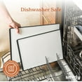 thumbnail image 4 of Plastic Cutting Board Set with Holder 3 Pieces, Non-Slip Dishwasher Safe Chopping Boards for Kitchen, Grey & White, 4 of 9