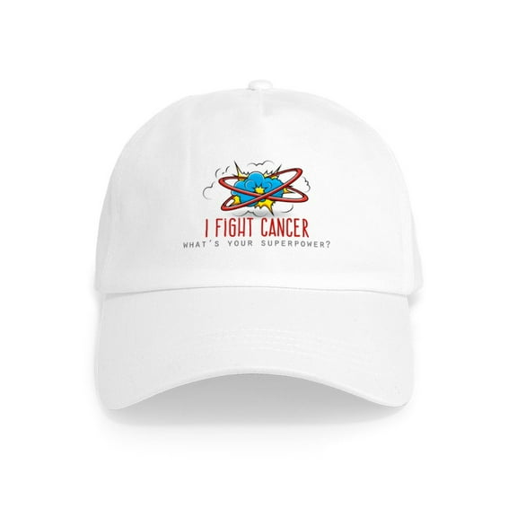 CafePress - I Fight Cancer - Adjustable 100% Brushed Unisex Casual Cotton Baseball Cap, Beige, 1