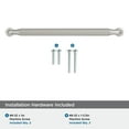 thumbnail image 4 of Amerock Collet 7-9/16 inch (192mm) Center-to-Center Satin Nickel Cabinet Pull, 4 of 6