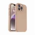 thumbnail image 1 of ccwmincc Compatible with iPhone 13 Pro Max Case, Liquid Silicone Upgrade [Camera Protection] [Soft Anti-Scratch Microfiber Lining] Shockproof Phone Case for iPhone 13 Pro Max 6.7 inch - Light Brown, 1 of 1