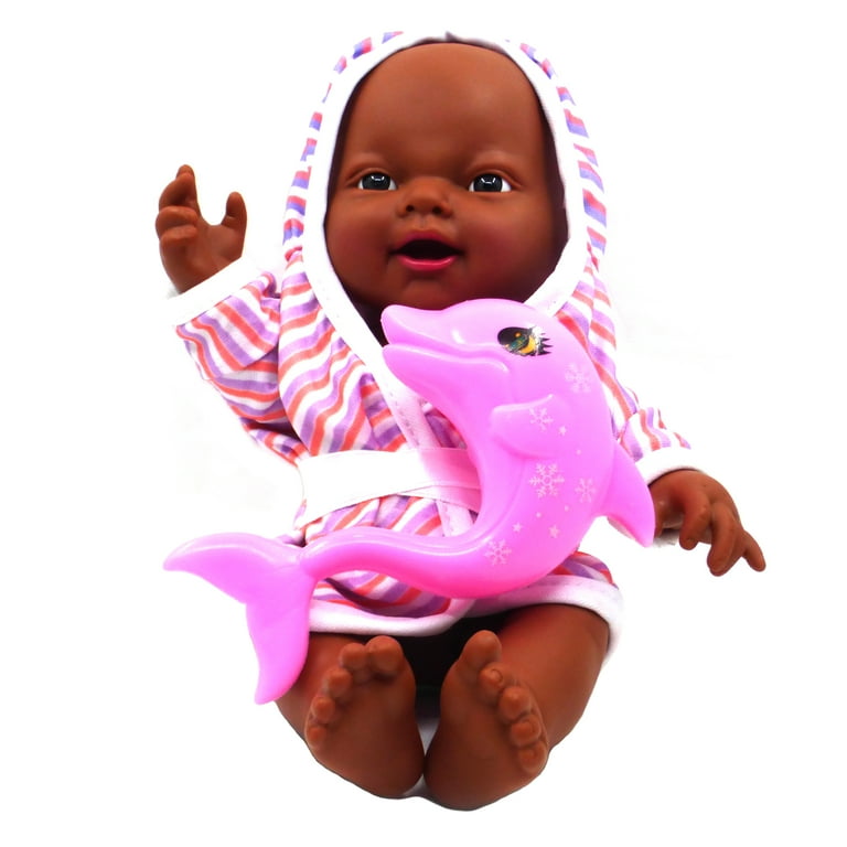 Baby Doll Lifelike 10 African American Newborn with Colorful