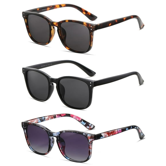 Lentes de Sol Polarizados NCLLCE para Mujer con Protección UV400 (Paquete de 3)