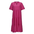 thumbnail image 3 of WILLBEST Vestidos Floreados Para Mujer Vestido Casual Hasta Los Tobillos Con Cuello En V Para Mujer Con Diseño En Capas Y Bolsillos Para Uso Al Aire Libre En Primavera Y Verano, 3 of 3