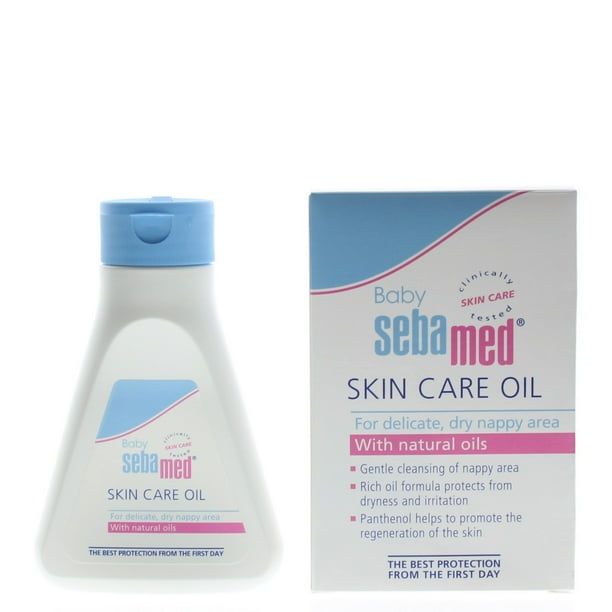 Sebamed Baby Skin Care Oil for Delicate, Dry Nappy Area with Natural