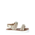 thumbnail image 2 of Wonder Nation Girls Raffia Platform Sandals, 2 of 6